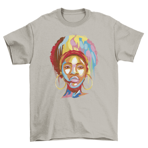 African american woman t-shirt