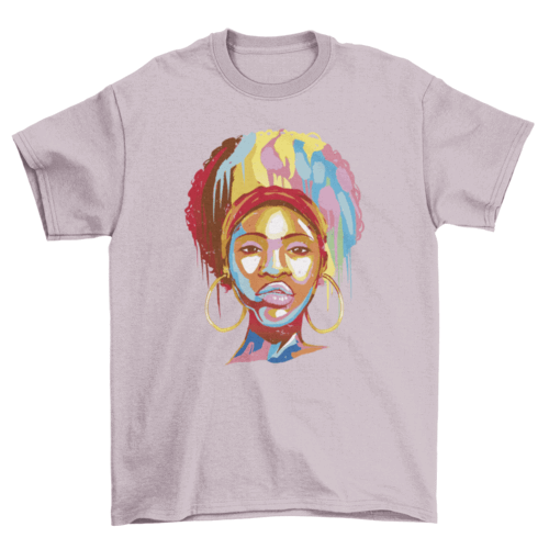 African american woman t-shirt