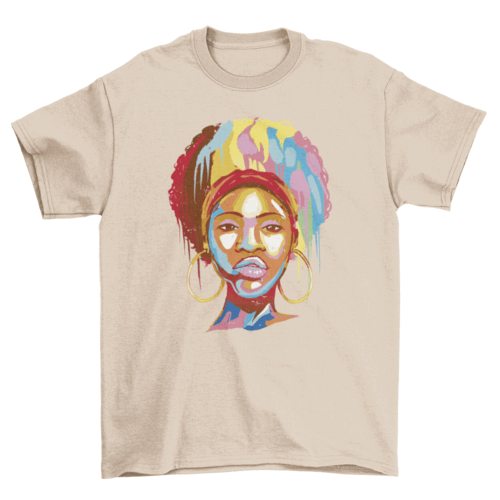 African american woman t-shirt