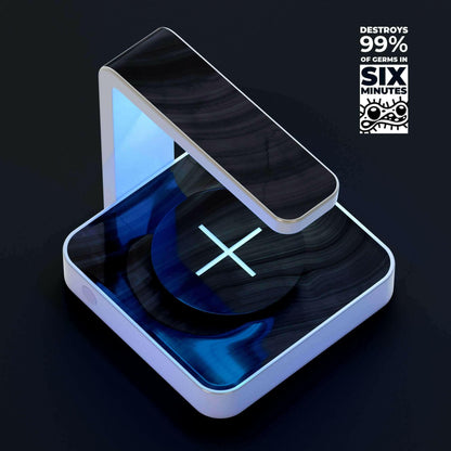 Vivid Agate Vein Slice Foiled V10 UV Germicidal Sanitizing Sterilizing