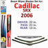 Beam Wiper Blades for 2006 Cadillac SRX (Set of 3)