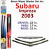 Beam Wiper Blades for 2003 Subaru Impreza (Set of 3)