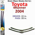 Beam Wiper Blades for 2004 Toyota 4Runner (Set of 2)