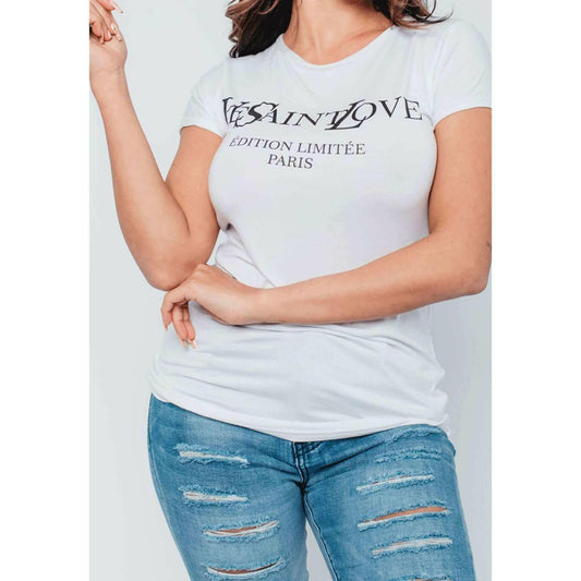 White Ye Saint Love Tee Top.