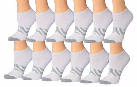 Tipi Toe Women's 12-Pairs Low Cut Athletic Sport Peformance Socks.