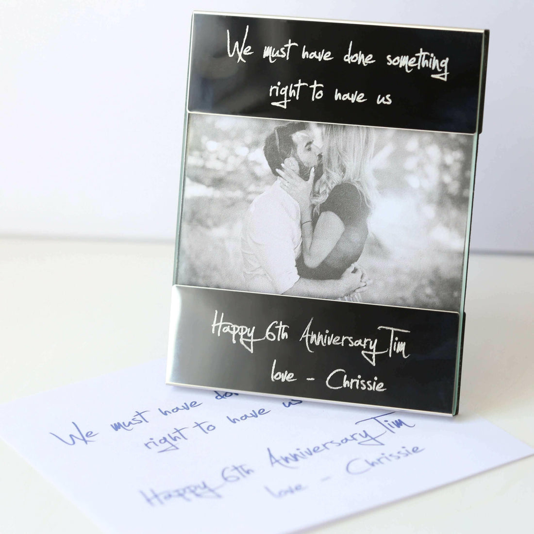 Handwriting Engraving Photo Frame