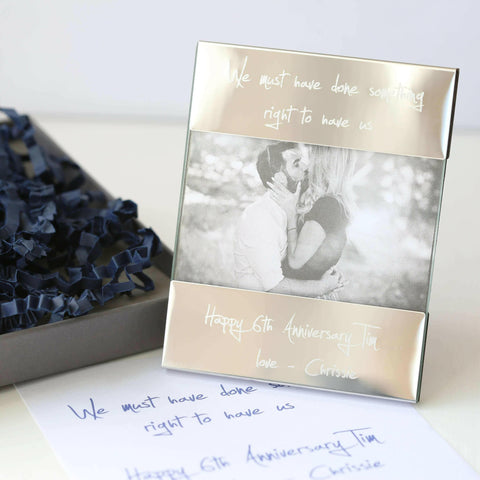 Handwriting Engraving Photo Frame.