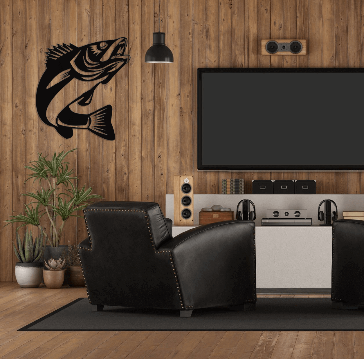 Walleye Fish - Metal Wall Art