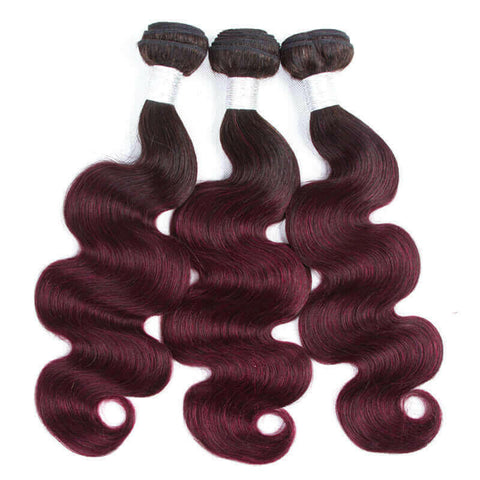 10A Grade #99J  Body Wave #1B/99j BUNDLES with 4x4 CLOSURES & 13x4 FRO.