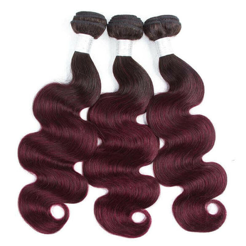 BeuMax 1B/99J Body Wave BUNDLES with CLOSURES & FRONTALS.