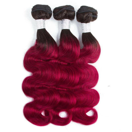 BeuMax 1B Burgundy Body Wave BUNDLES with CLOSURES & FRONTALS.