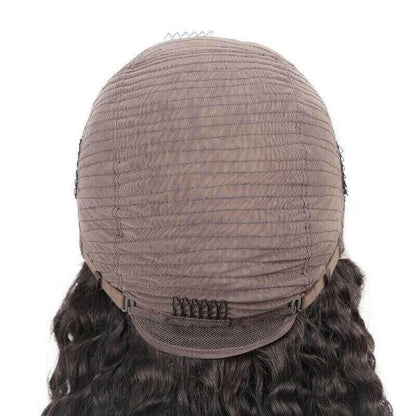 13x4 HD Transparent Lace Front Loose Curly Human Hair Wigs 200% Densit.