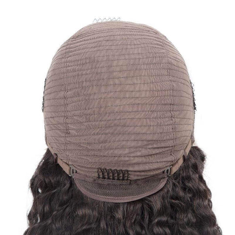 13x4 HD Transparent Lace Front Loose Curly Human Hair Wigs 200% Densit