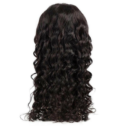 13x4 HD Transparent Lace Front Loose Curly Human Hair Wigs 200% Densit.