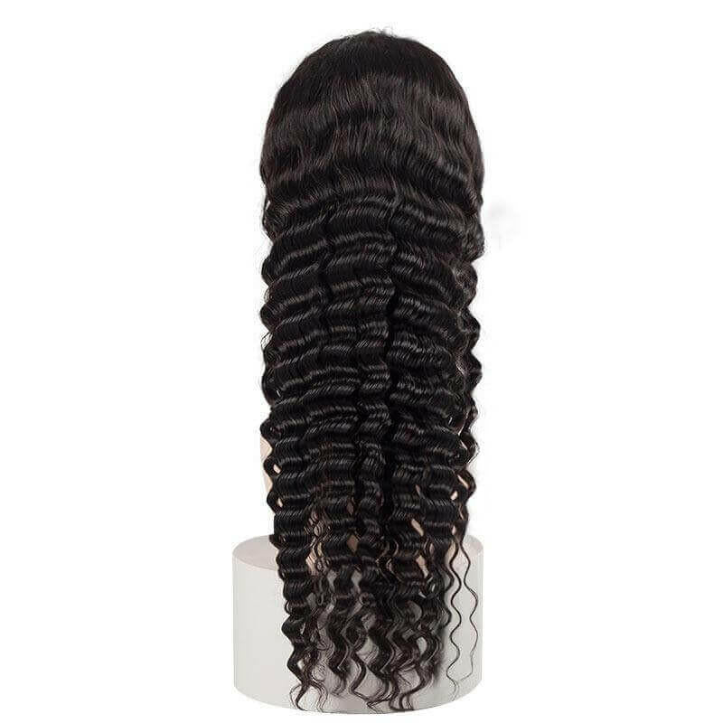 Loose Deep Wave 13x6 Transparent Lace Frontal Brazilian Human Hair Wig.