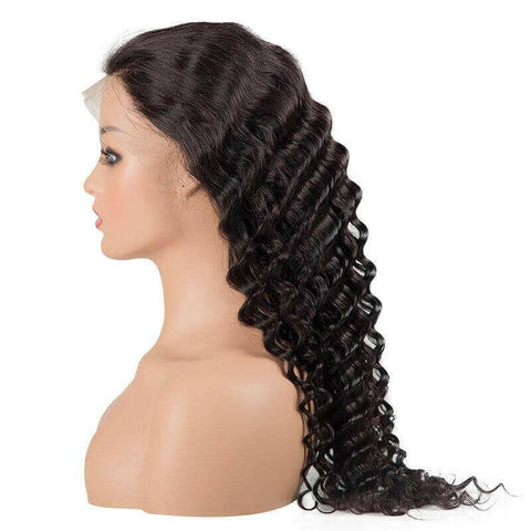 Loose Deep Wave 13x6 Transparent Lace Frontal Brazilian Human Hair Wig.