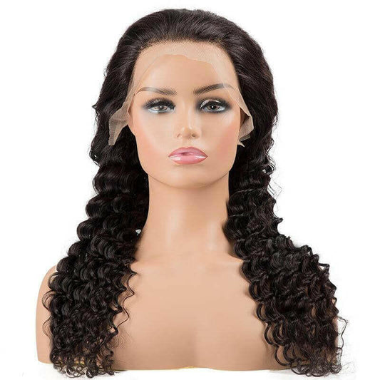 Loose Deep Wave 13x6 Transparent Lace Frontal Brazilian Human Hair Wig.