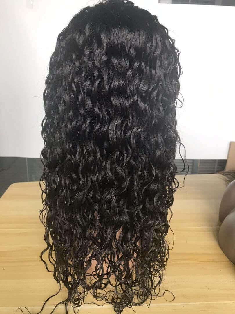 BeuMax Brazilian 13x4 water Wave Lace Front Human Hair Wigs.