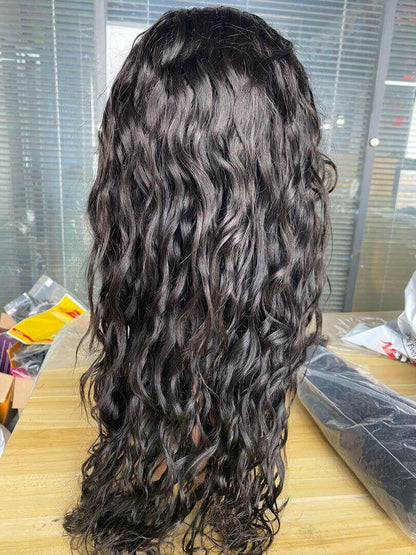 BeuMax Brazilian 13x4 water Wave Lace Front Human Hair Wigs.