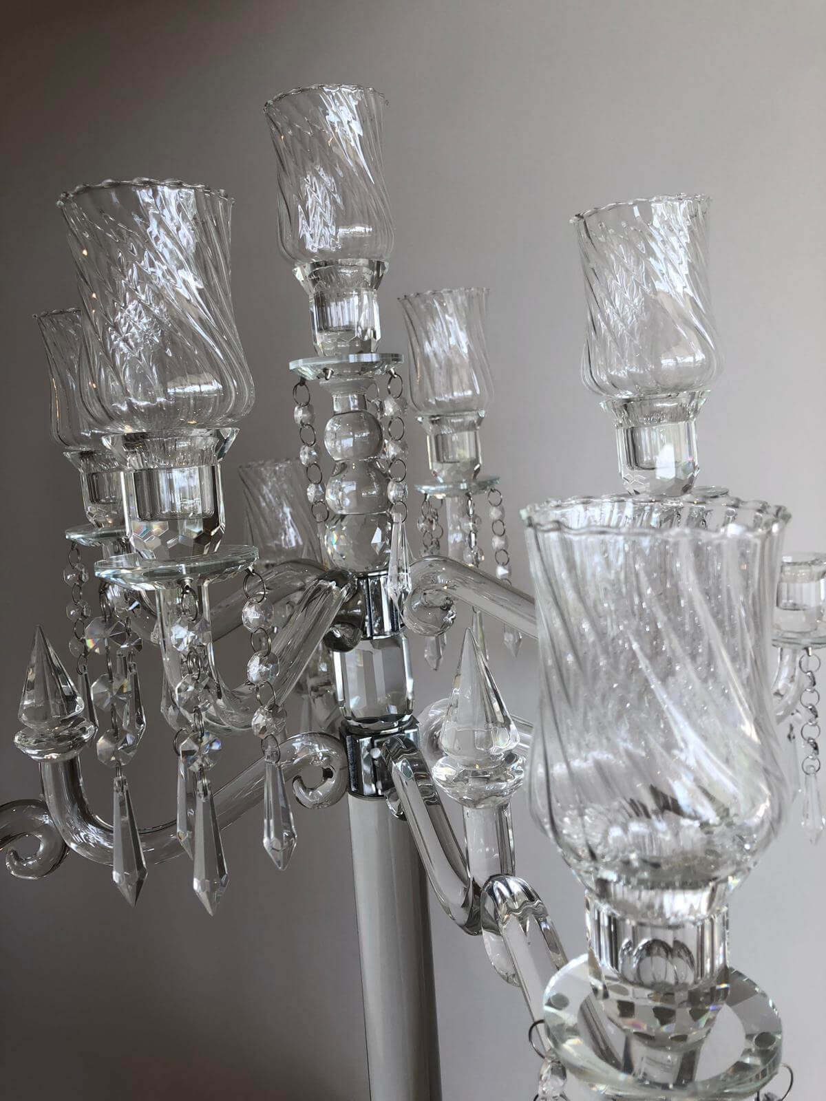 Crystal Candelabra 9 Heads 86cm Height Candle