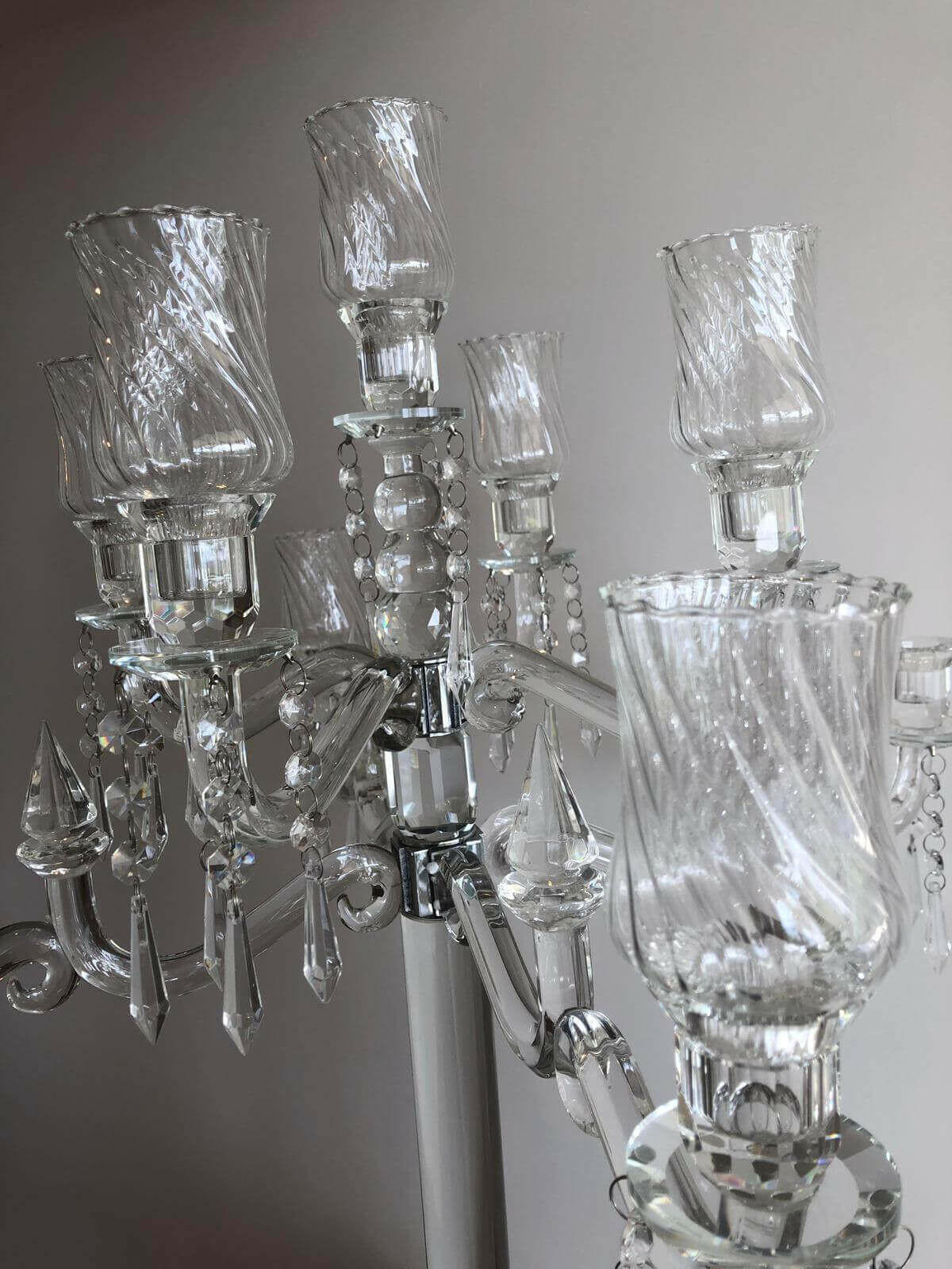 Crystal Candelabra 9 Heads 86cm Height Candle.