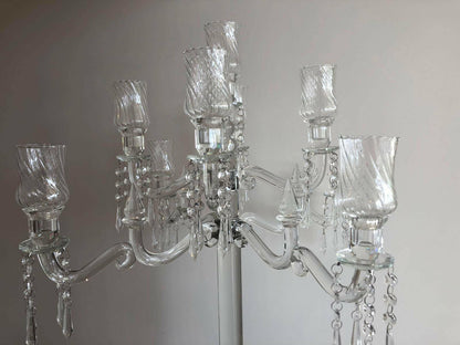 Crystal Candelabra 9 Heads 86cm Height Candle.