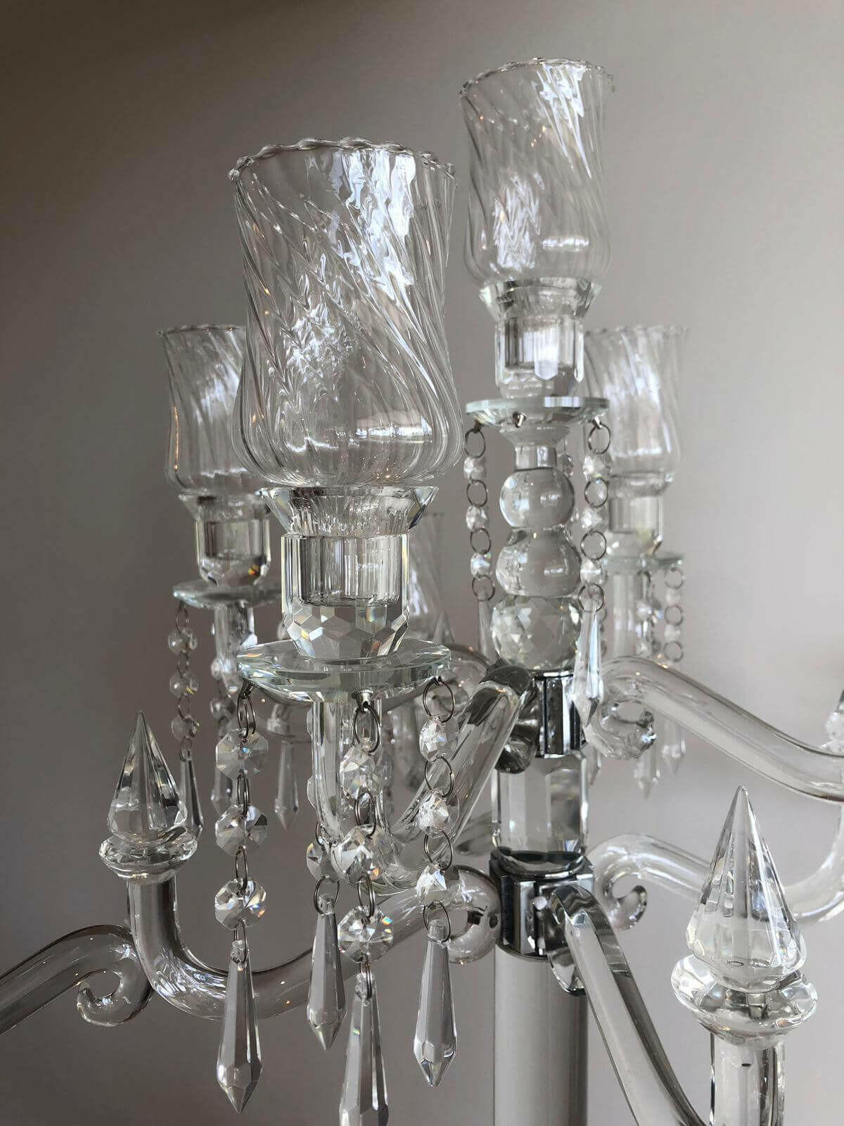 Crystal Candelabra 9 Heads 86cm Height Candle.