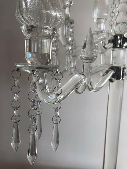 Crystal Candelabra 9 Heads 86cm Height Candle.