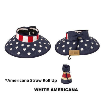 Americana Patriotic Rollable Visor For Adventures,.