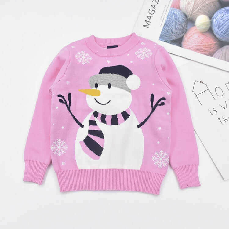 Christmas Snowman Children's Sweater.