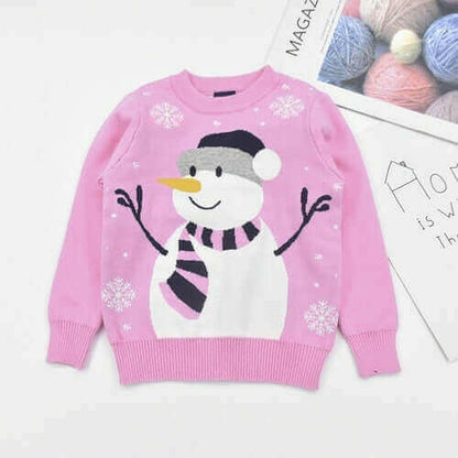 Christmas Snowman Children's Sweater.