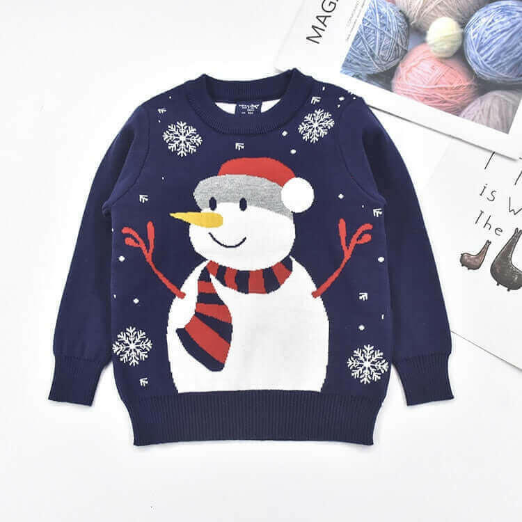 Christmas Snowman Children's Sweater.