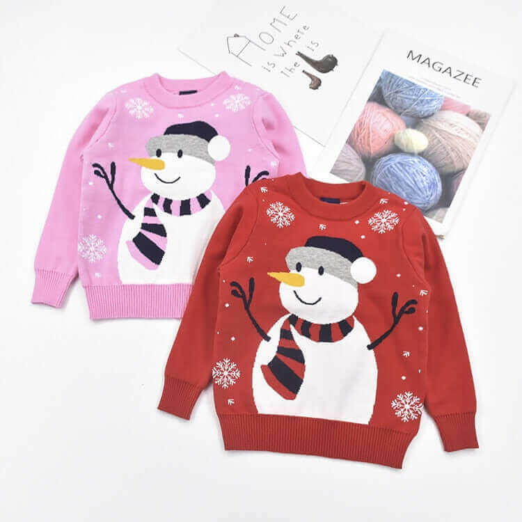 Christmas Snowman Children's Sweater.