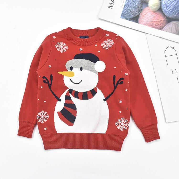 Christmas Snowman Children's Sweater.