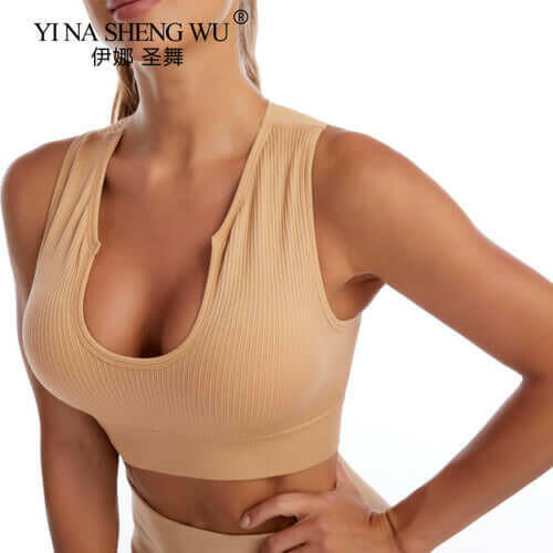 Yoga Set Gym Set Workout Clothes for Women Seamless Leggings Sports