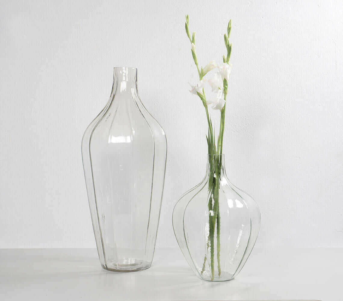 Handmade Glass Vases (set of 2)