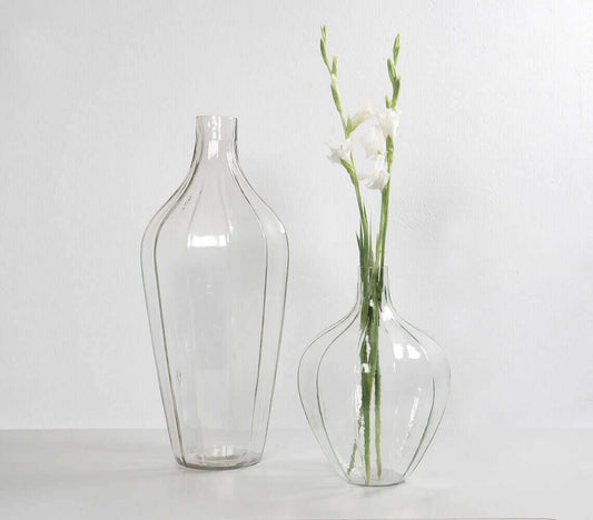Handmade Glass Vases (set of 2)