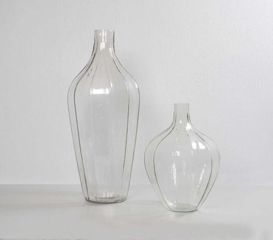 Handmade Glass Vases (set of 2)