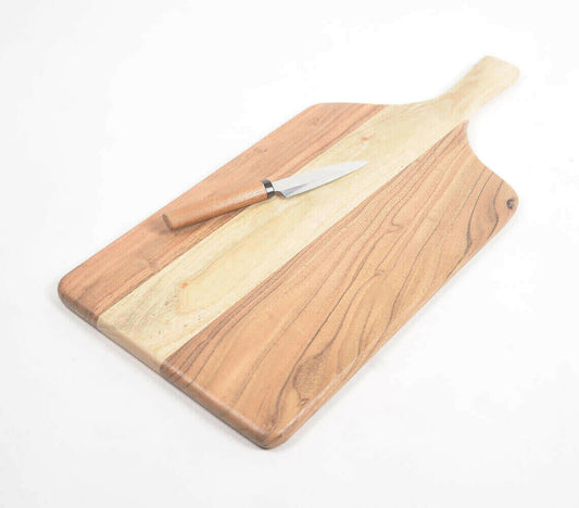 Sleek Raw Wooden Chopping Board.