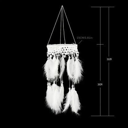 LED Dream Catcher Hanging Light – White
