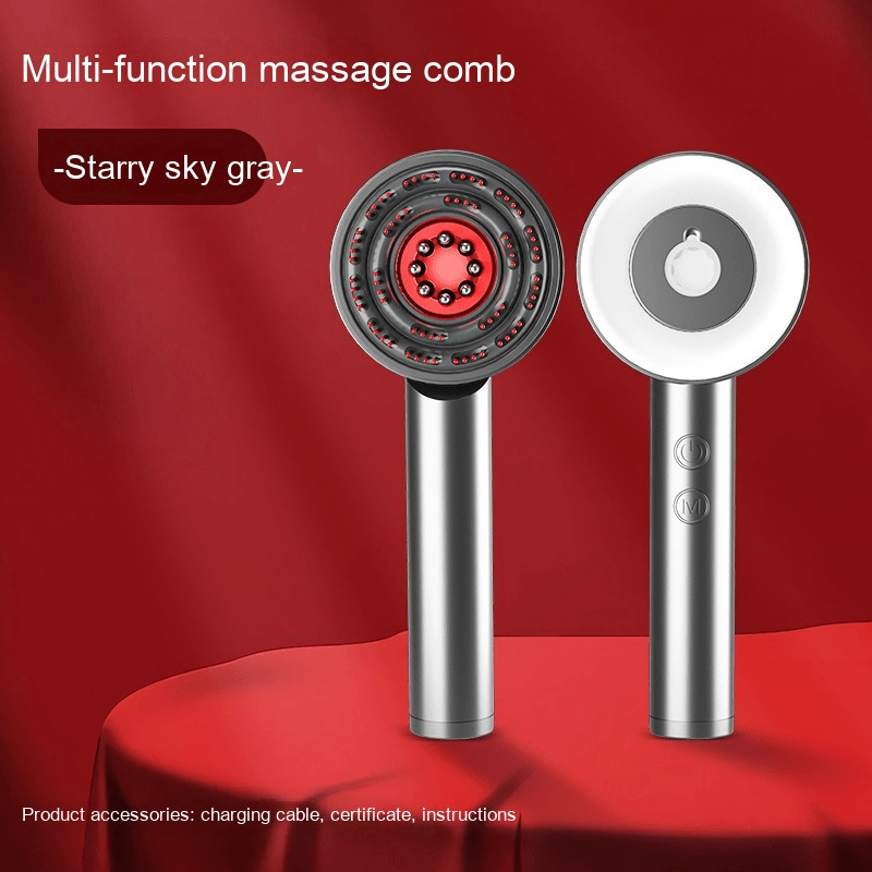 Scalp Massage Comb with Soft, Flexible Bristles