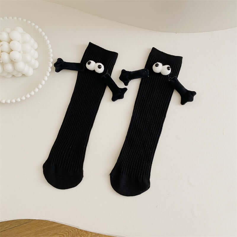 Hand-in-Hand Mid-Calf Socks for Kids and Adults