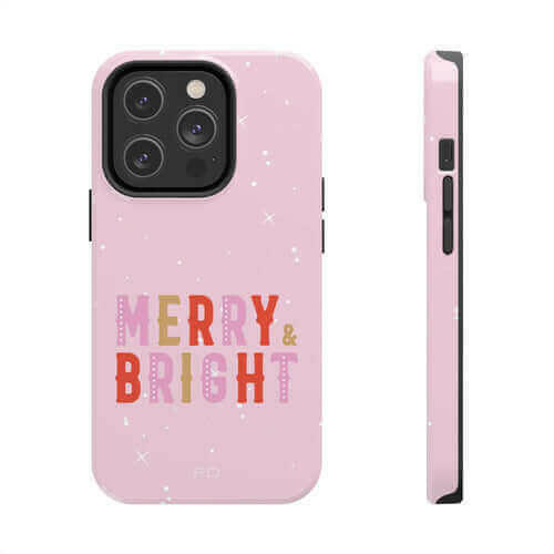 Merry & Bright Tough Case for iPhone with Wireless Charging.