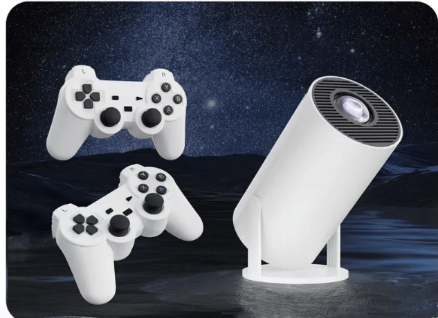 Wireless Gaming &amp; Home Entertainment Projector - White