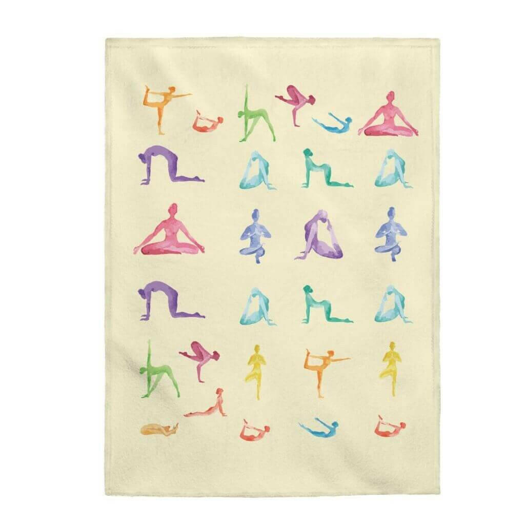 Yoga Sanctuary Velveteen Plush Blanket.