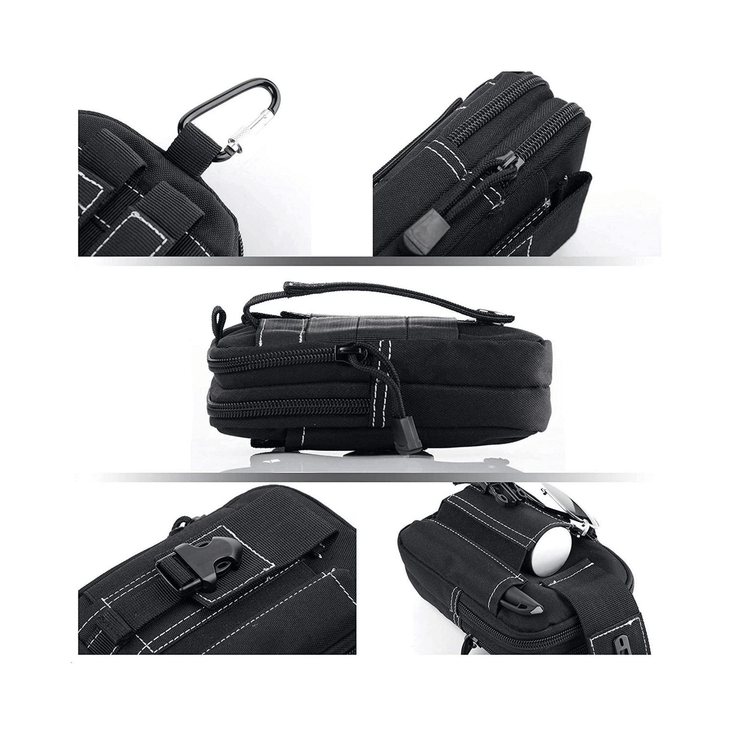 Tactical MOLLE Pouch &amp; Waist Bag for Hiking &amp; Outdoor Activities