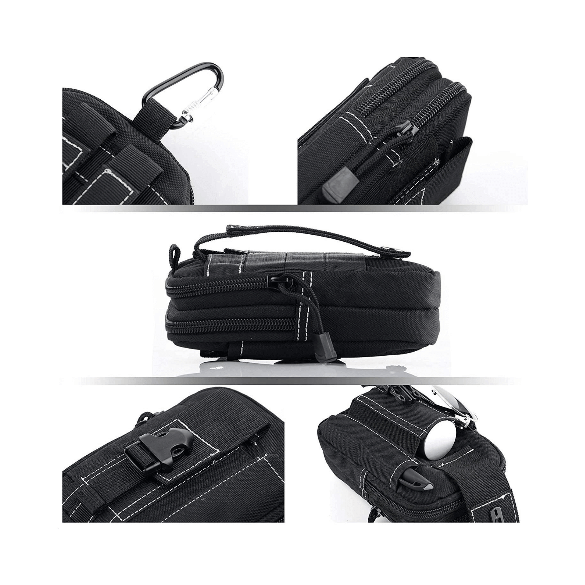 Tactical MOLLE Pouch &amp; Waist Bag for Hiking &amp; Outdoor Activities