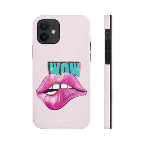 Sexy Lips Tough Case for iPhone with Wireless Charging.