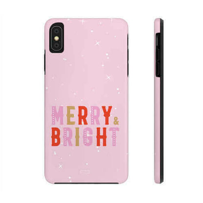 Merry & Bright Tough Case for iPhone with Wireless Charging.