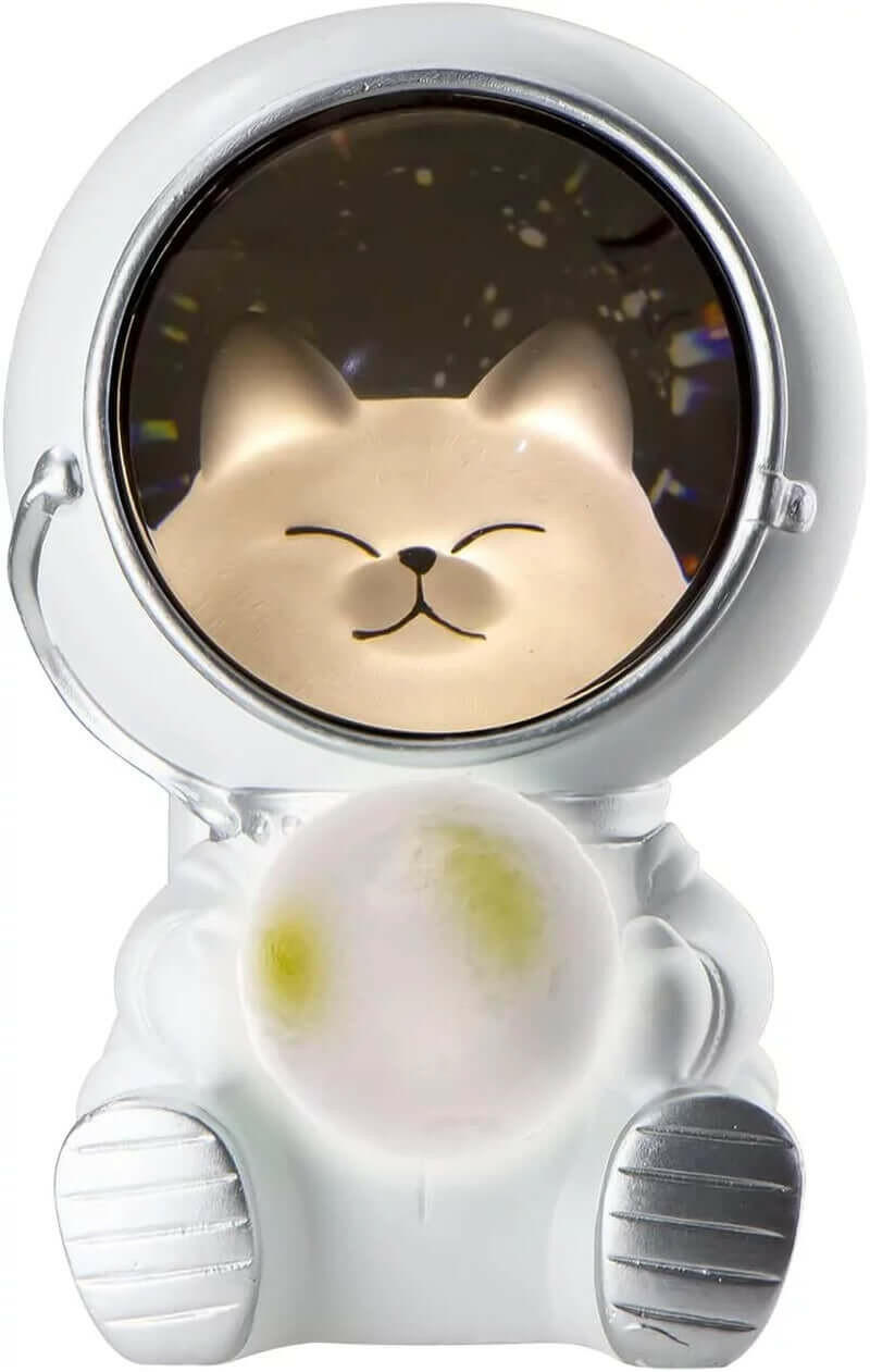 Astronaut Projector Night Light, Cute Spaceman LED Night Light Astronaut Moon Lamps for Kids Adults for Bedroom, Christmas, Birthdays, Space Cat